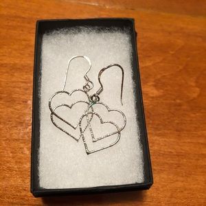 Silver Heart Earrings